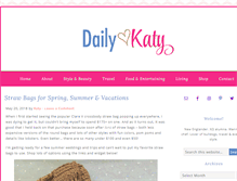 Tablet Screenshot of dailykaty.com